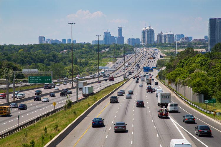 Highway to Toronto Suburbs